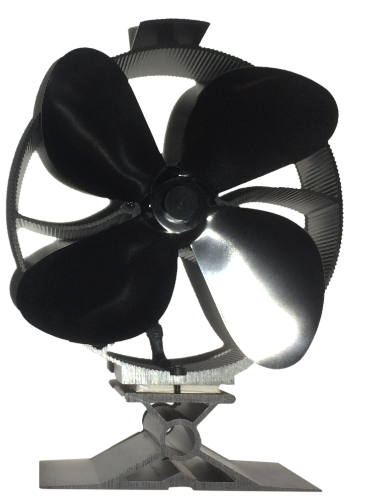 Warrior - Stove Fan 2X4 Blade Black 14cm - Warrior Stoves Ltd